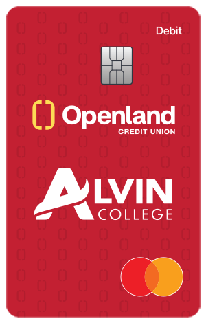 Openland Alvin College Mascot Debit Card