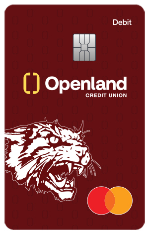 Openland Clear Creek High School Mascot Debit Card