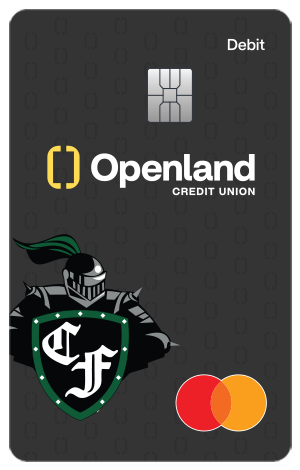 Openland Clear Falls High School Mascot Debit Card